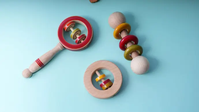 Wooden Rattles - Set of 3