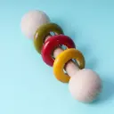 Wooden Dumbbell Rattle – Sensory Sound & Grip Development