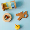 Eco-Friendly Newborn Wooden Set – Natural Wooden Baby Starter Kit