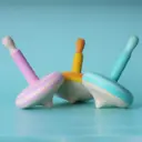 Handcrafted Wooden Spinning Tops – Combo of 3