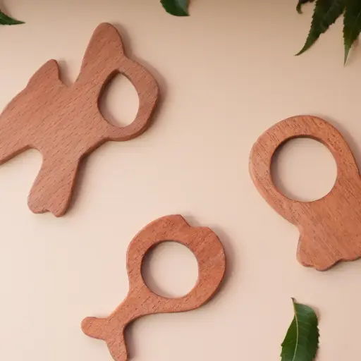 Organic Wooden Teethers - Combo of 3 