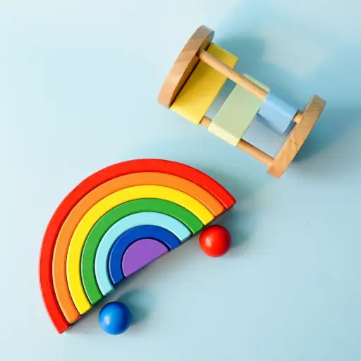 Rainbow Stacker & Rolling Rattle Combo