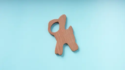 Wooden Bunny Teether